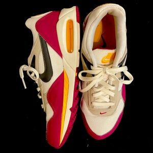 Nike Women's Pink White Yellow Black Athletic Sneakers